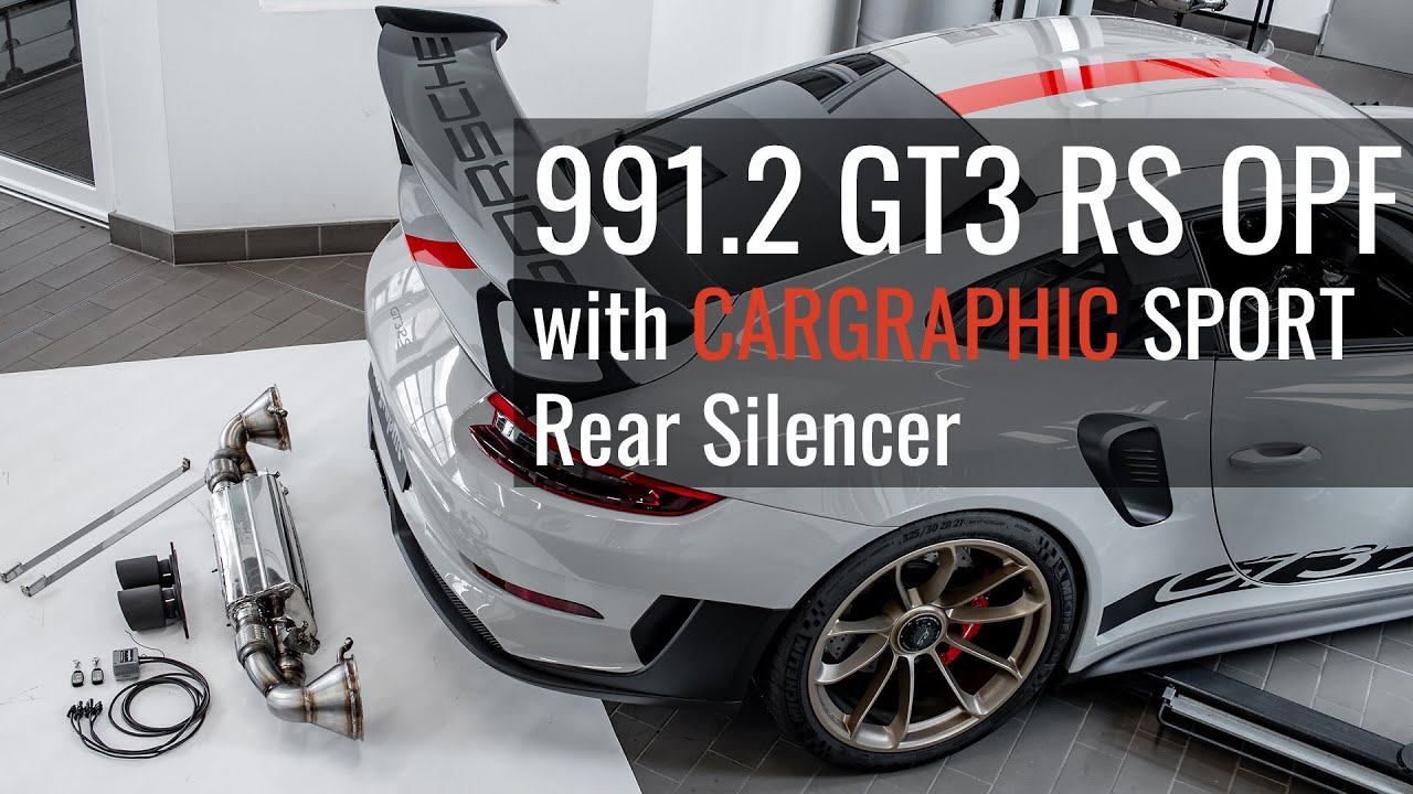 Drive Sound CARGRAPHIC Sport Exhaust Rear Silencer for PORSCHE 991.2 GT3 RS with OPF and valves