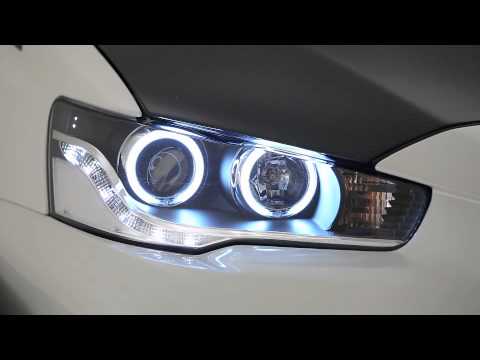 LED CCFLイカリングヘッドライト for EVO X