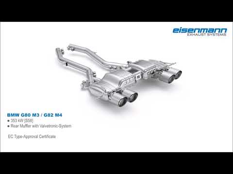 BMW G80  M3 / BMW G82 M4 Coupe EISENMANN EXHAUST SYSTEMS Soundfile #1
