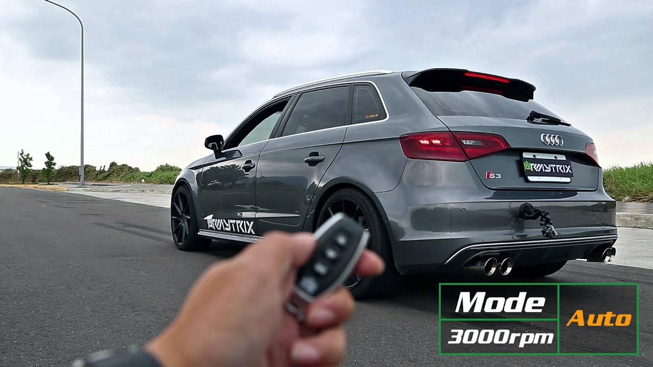 Audi S3 8V w/ ARMYTRIX Exhaust Mods - LAUNCH CONTROL LOUD SOUNDS!
