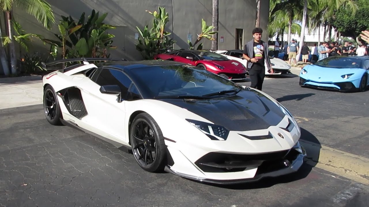 Lamborghini Aventador SVJ  w/ Gintani Exhaust, 1016 Industries Hood