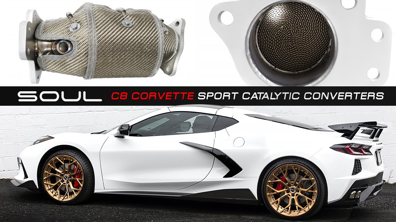 SOUL |  C8 Corvette Sport Catalytic Converters (Factory Valved Exhaust)