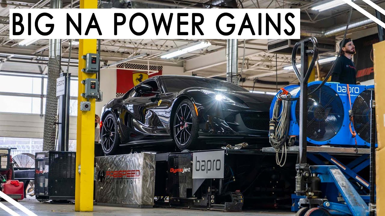 Ferrari 812 Superfast/GTS 2018+ | Fabspeed Sport Cats and X-Pipe | Dyno Run and Power Results