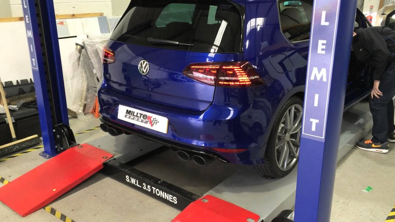 VW Golf R Mk7 with Milltek Sport Exhaust