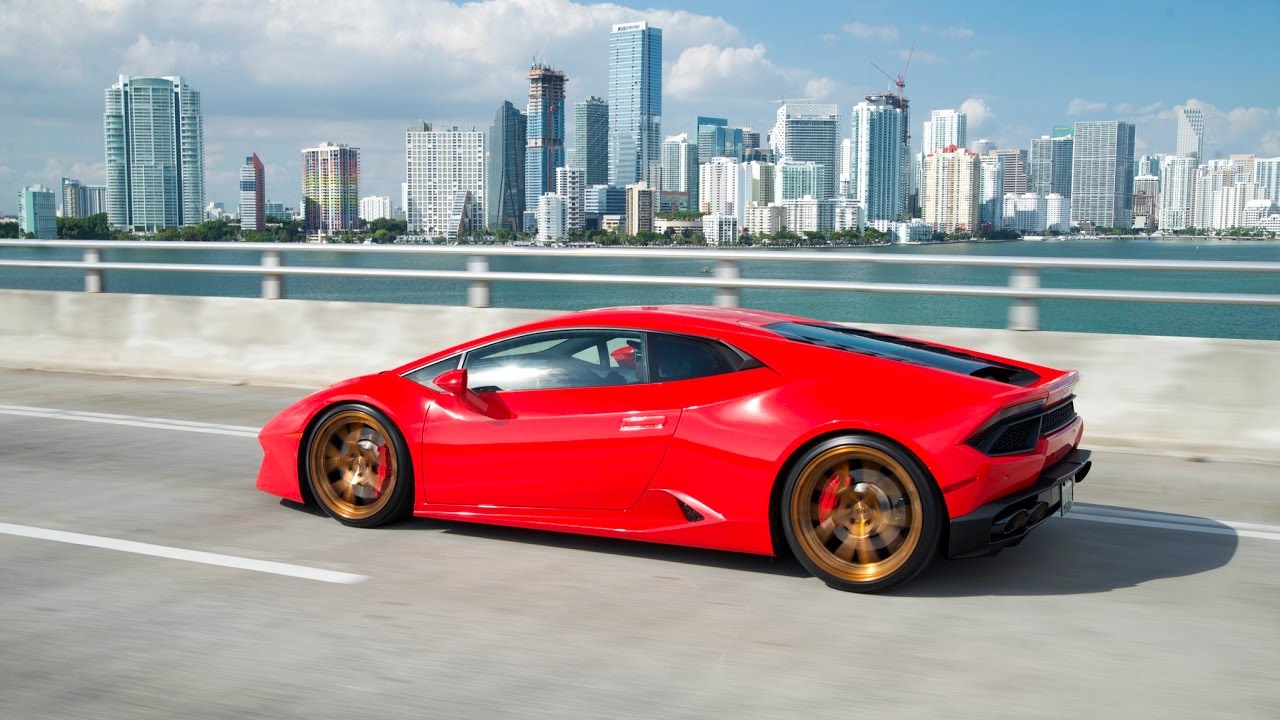 Rosso Mars Metallic Lamborghini Huracan | Miami Vice