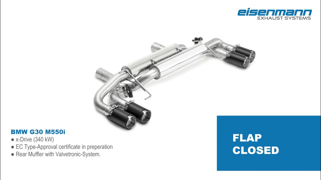 BMW G30 M550i xDrive EISENMANN Exhaust Systems - Soundfile #1