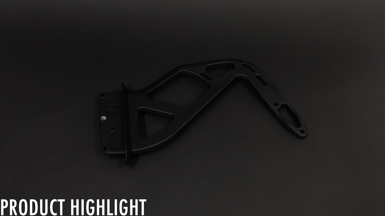 JCR 718 GT4 RS BILLET ALUMINIUM WING UPRIGHTS (BLACK)