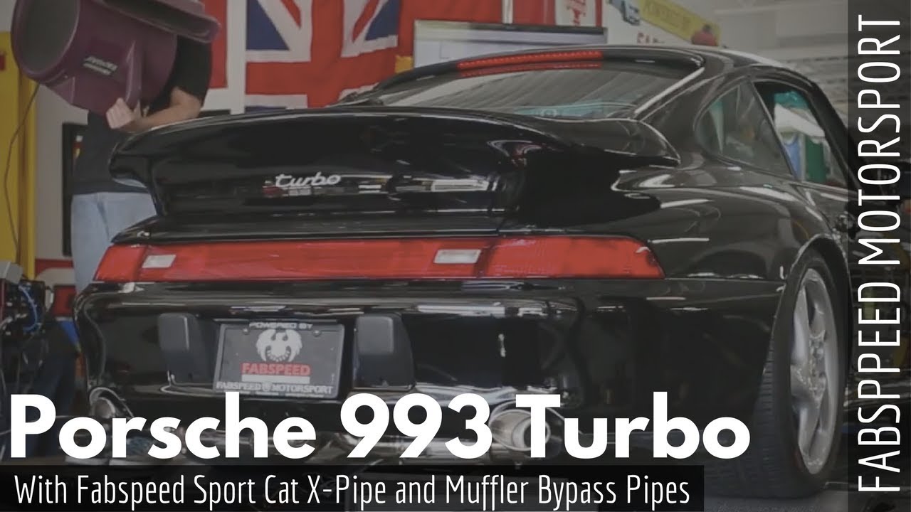 DYNO SESSION | Porsche 993 Turbo with Fabspeed Sport Cat X-Pipe and Muffler Bypass Pipes