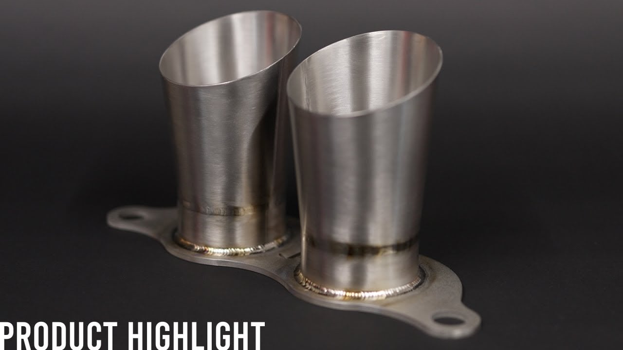 JCR 991 GT3 TITANIUM EXHAUST TIPS (MEGAPHONE)