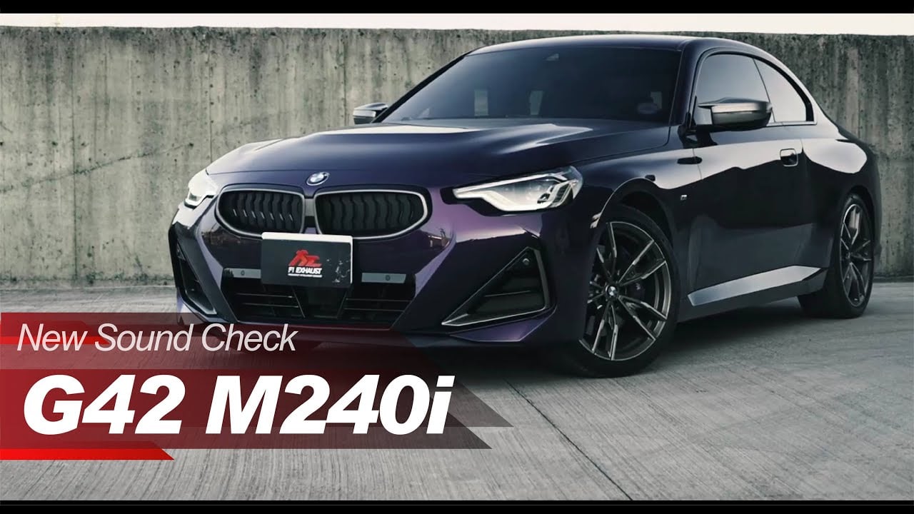 BMW G42 M240i Coupe B58 Sound Check w/ Valvetronic Fi EXHAUST Catback and Downpipes