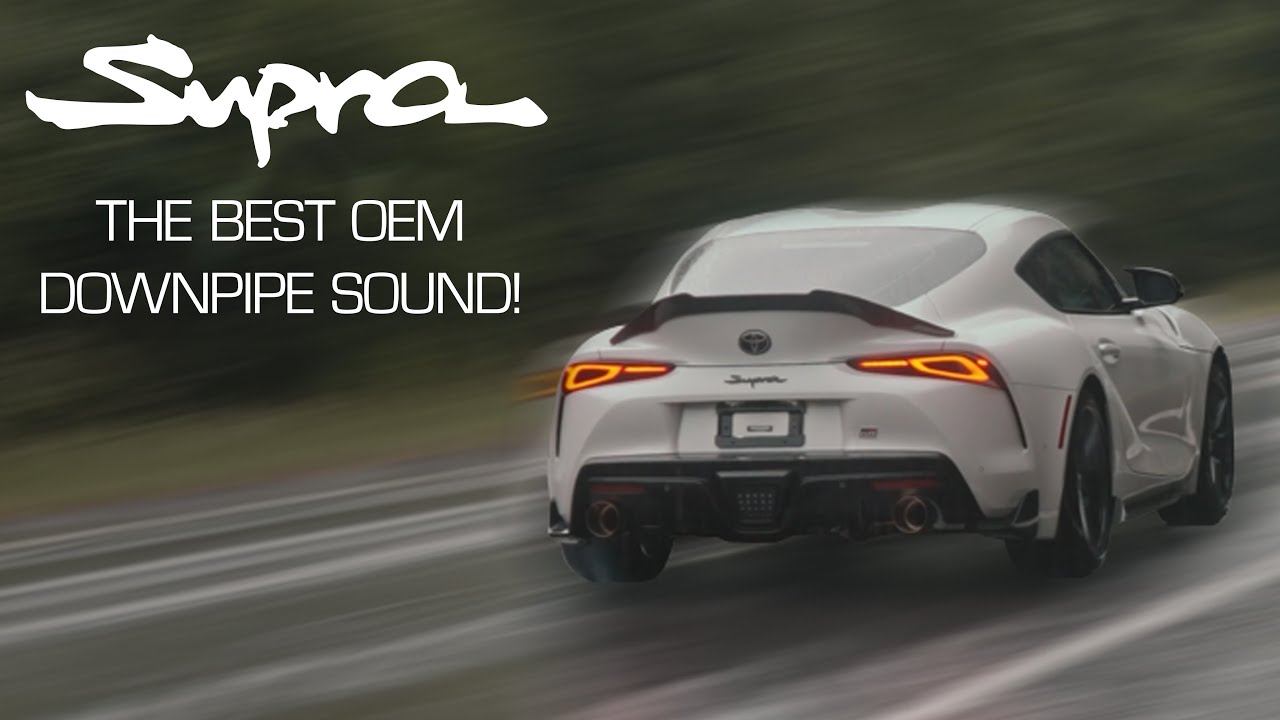Toyota Supra with Valvetronic Designs Exhaust (OEM Downpipe)