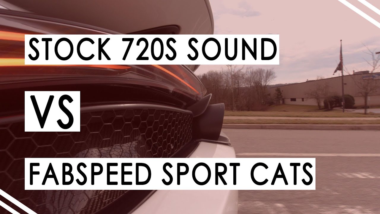 McLaren 720S | Stock Cats vs Fabspeed Sport Cats | Revs and Driving Sound Comparison