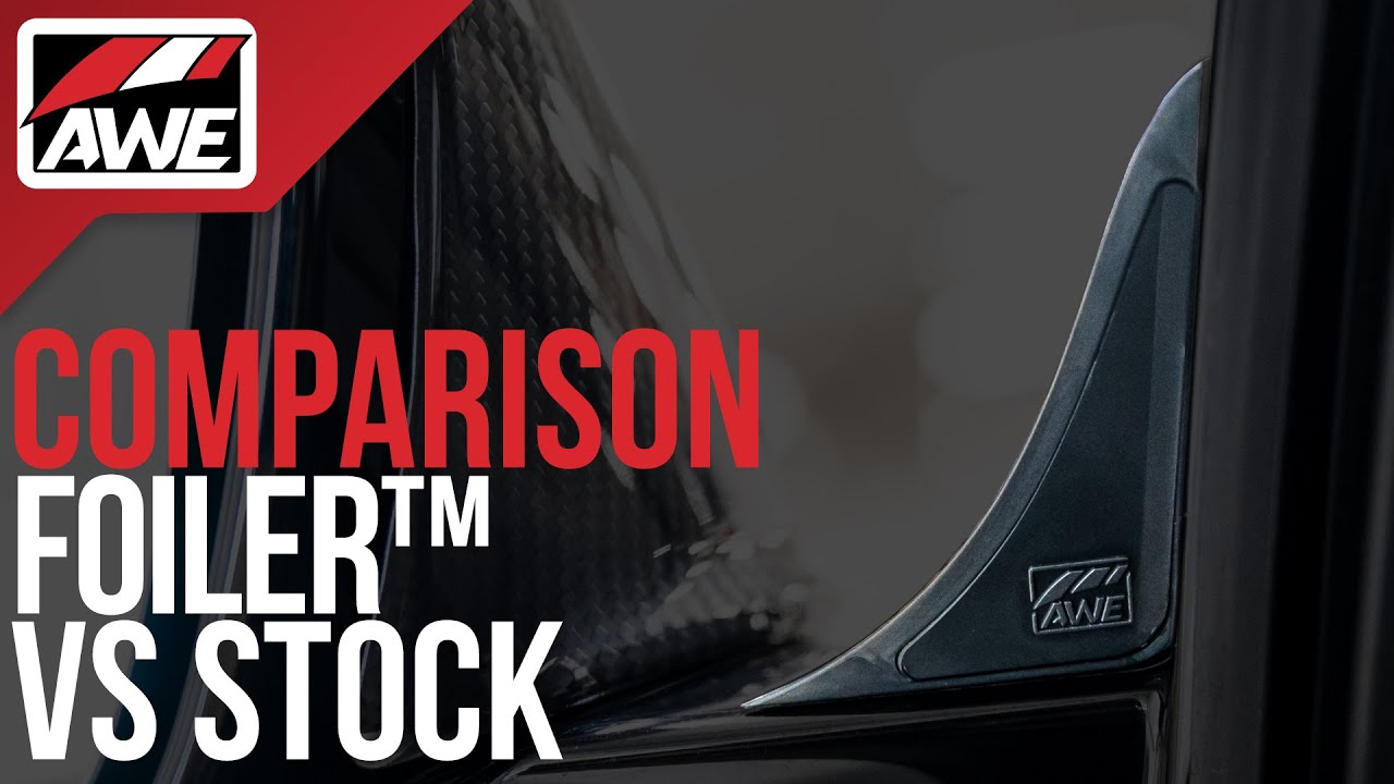 Comparison | GR Supra: AWE Foiler™ Wind Diffuser v.s. Stock