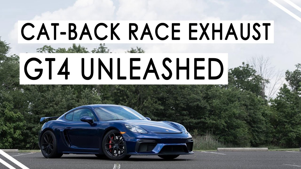 Porsche 718 GT4 (2020+) | Lightweight Competition Exhaust and GPF Delete Pipes | Sound Comparison
