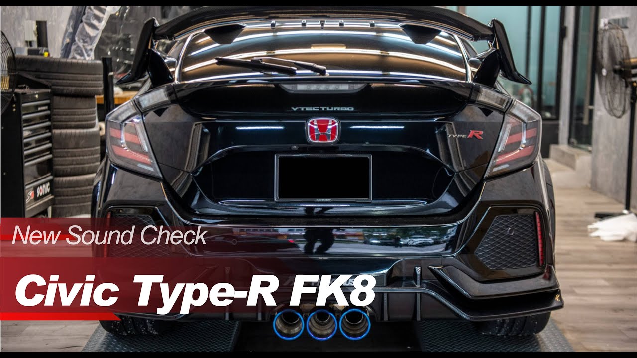 Honda Civic FK8 Type R w/ Valvetronic Fi EXHAUST Catback X Downpipes X Utmost Downforce Garage