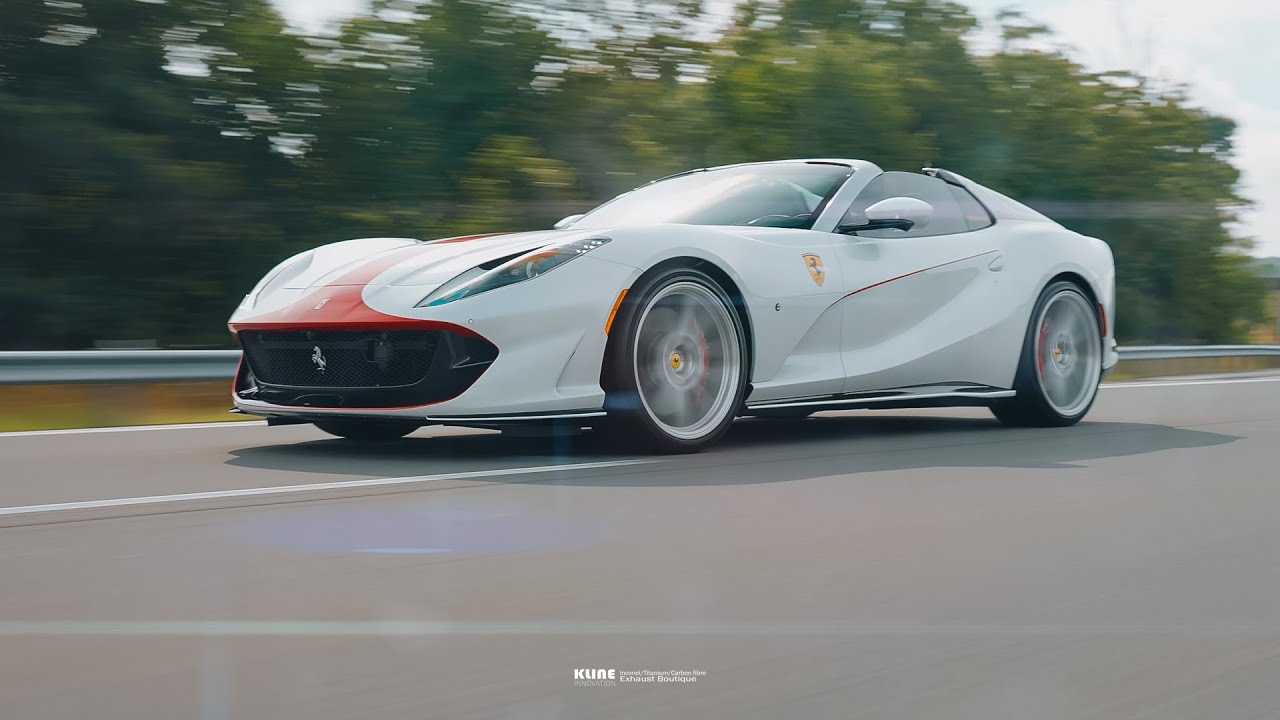 Ferrari 812 GTS Aperta running complete Kline Inconel exhaust.