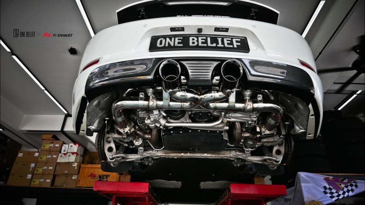 991.2 Carrera S BACKFIRE w/ Valvetronic Fi EXHAUST Sport Bumper Version X One Belief