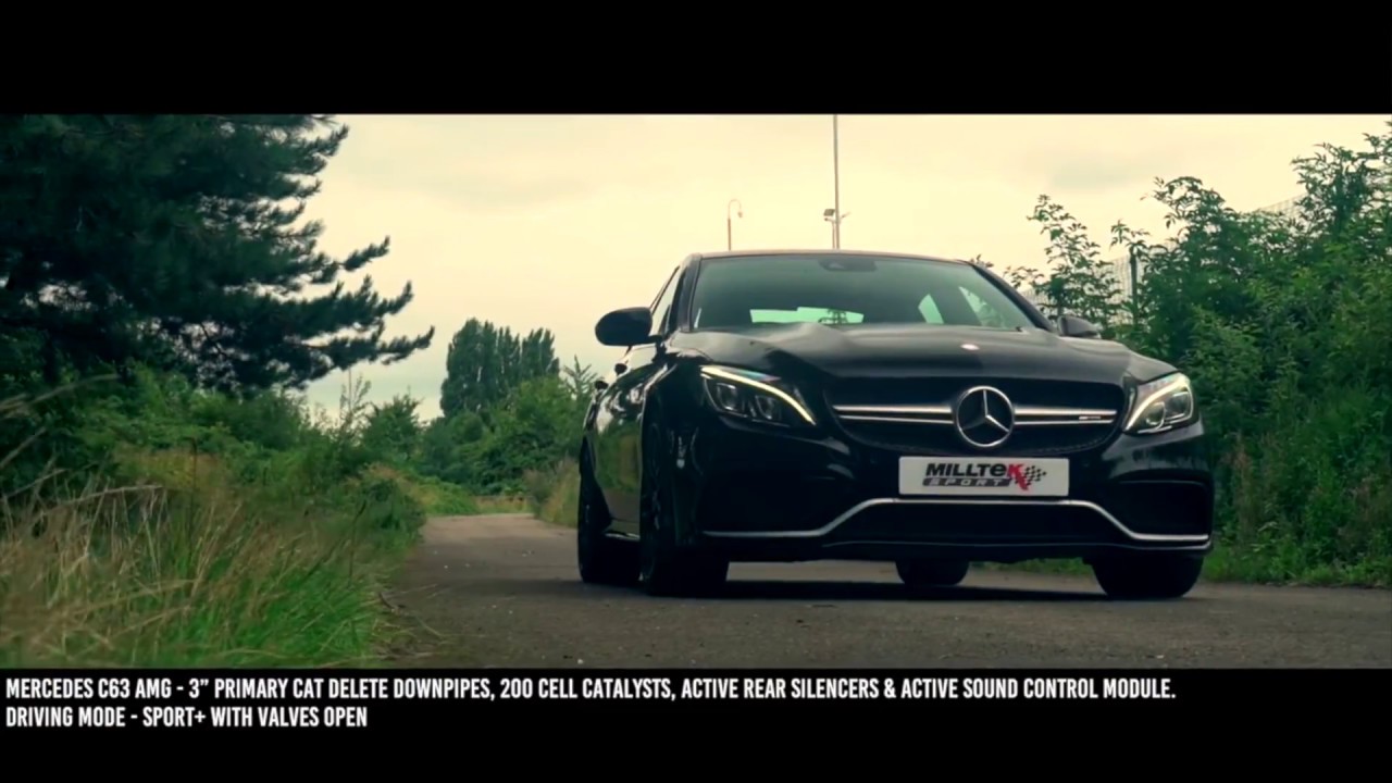 Mercedes C63 AMG with Full Milltek Sport Exhaust System