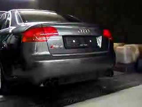 NEW B7 Audi RS4 4.2V8 cat-back system in testing - Video 1