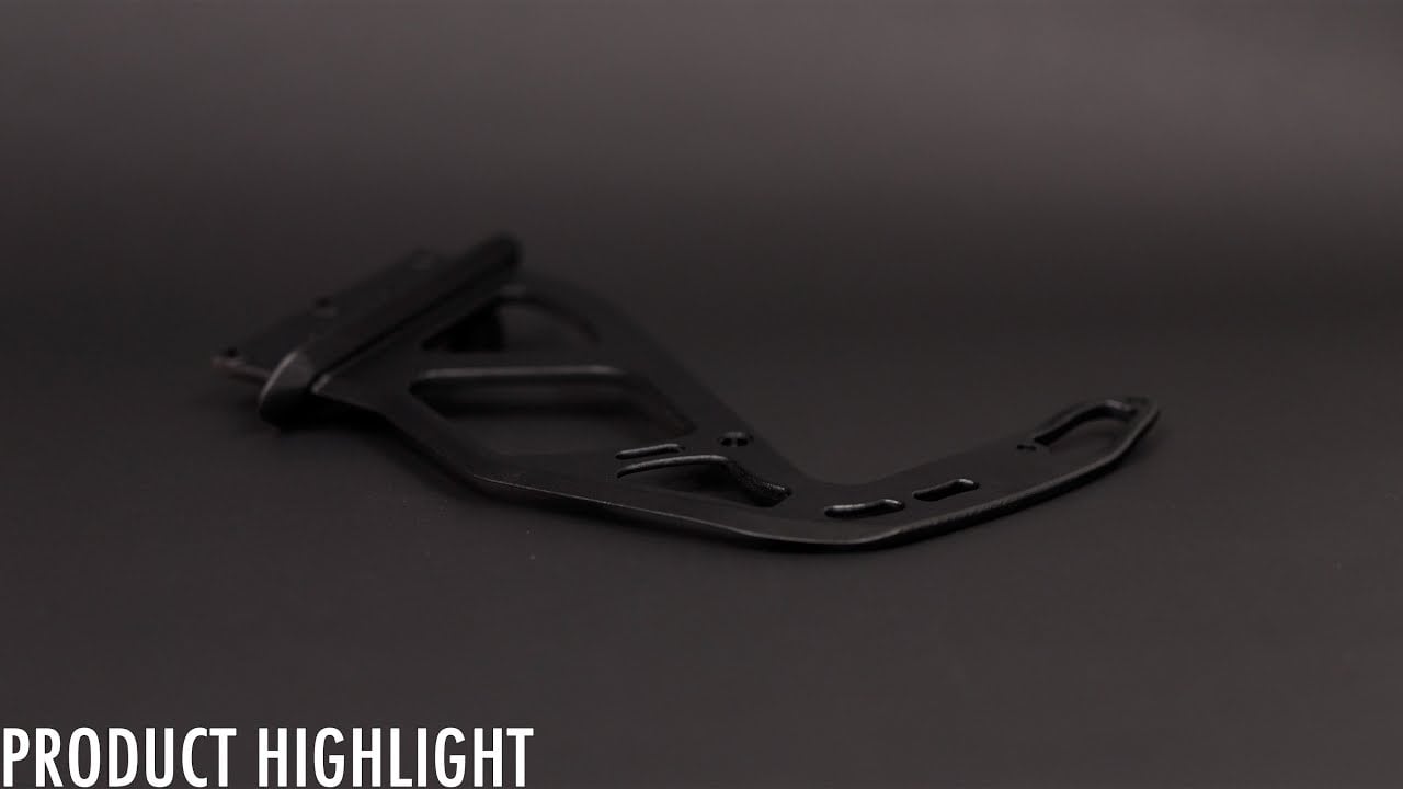 JCR 718 GT4 RS TITANIUM 3D PRINTED WING UPRIGHTS (BLACK)