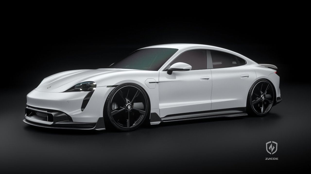 ZACOE Carbon Fiber Aero Package for Porsche Taycan Sedan