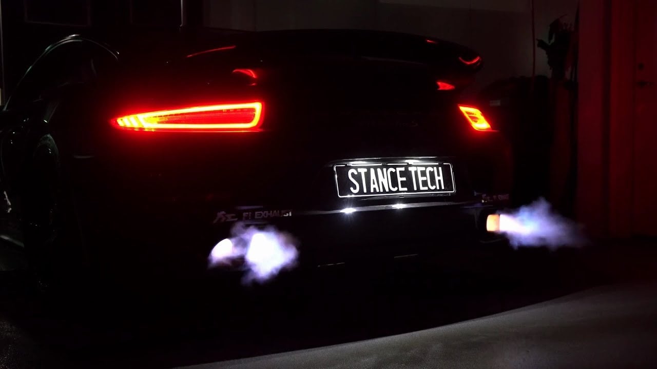Porsche 991 Turbo S Exhaust Sound  X Fi EXHAUST X StanceTech X NEXUSBALL RALLY