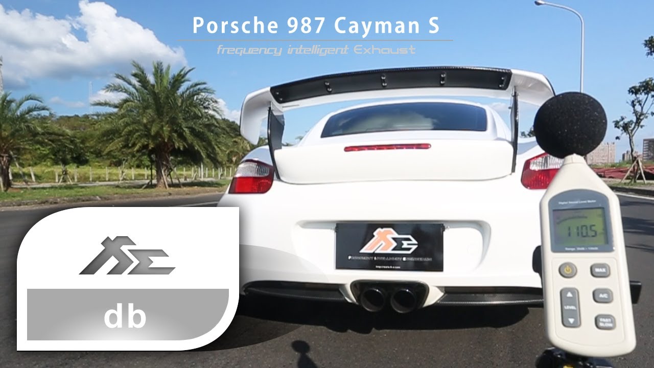 Fi Exhaust Porsche 987 Cayman S Idle / Acceleration Sound db Test with 3D