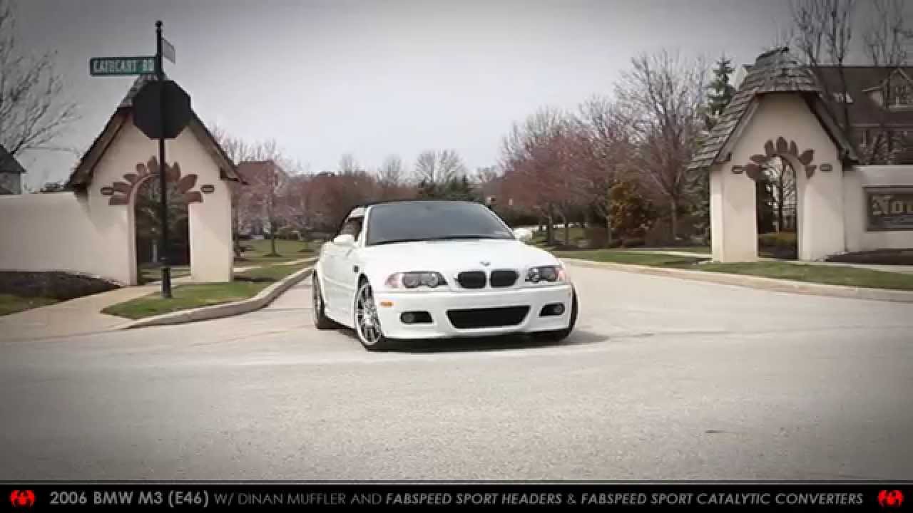 BMW E46 M3 (2000-2006) | Fabspeed Sport Headers & Sport Cats (Dinan Muffler) | Revs and Driving
