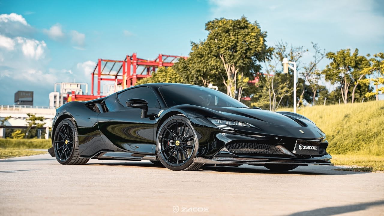 ZACOE Ferrari SF90 Carbon Fiber Body Kit: Lightning makes no sound until it strikes.