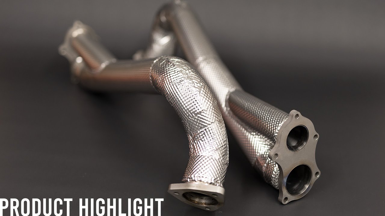 JCR 718 GT4 / SPYDER / GTS 4.0  LINK PIPES (NON SILENCED)