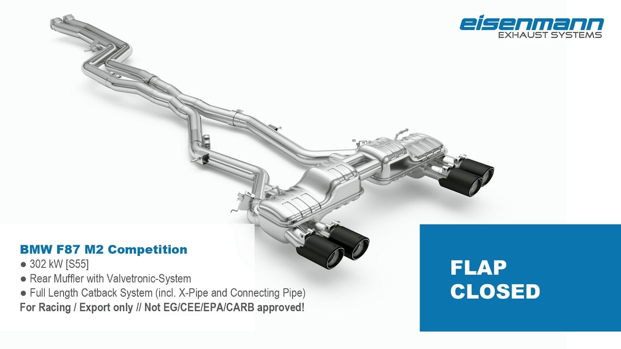 BMW F87 M2 Competition - EISENMANN Exhaust Systems - Soundfile RACE #1