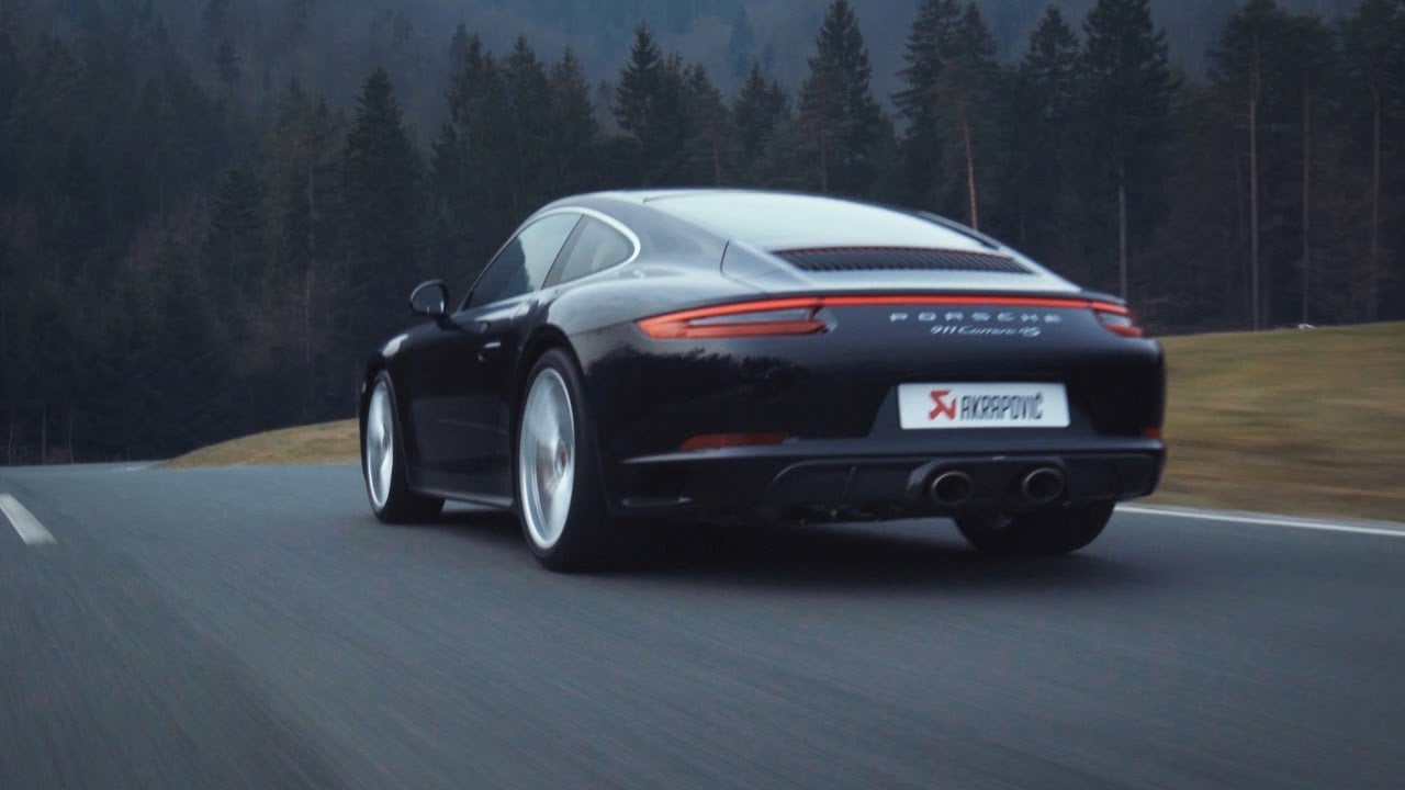 Porsche 911 Carrera 4S with an Akrapovič Exhaust System