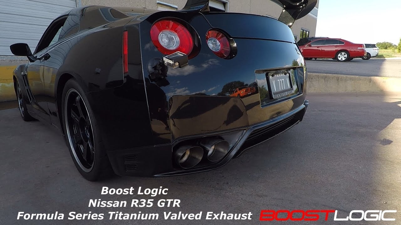Boost Logic R35 4" Titanium Exhaust Nissan Upgraded Valved Option