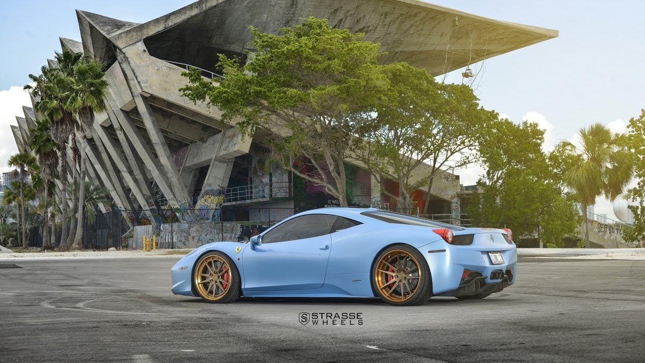 Satin Blue Ferrari 458 Italia | The Sky Is Falling!