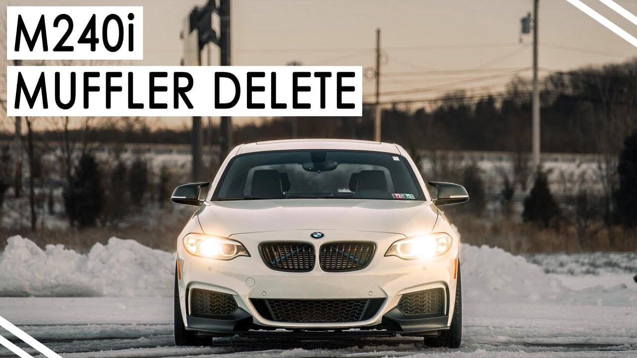 BMW M240 2016+ | Fabspeed Muffler Bypass Exhaust | Revs and Drive-By Sound Comparison