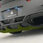 Varis Magnum Opus Vertical Fin Set (for Varis rear bumper 19' ver.2) for EBA-R35 Nissan GT-R 