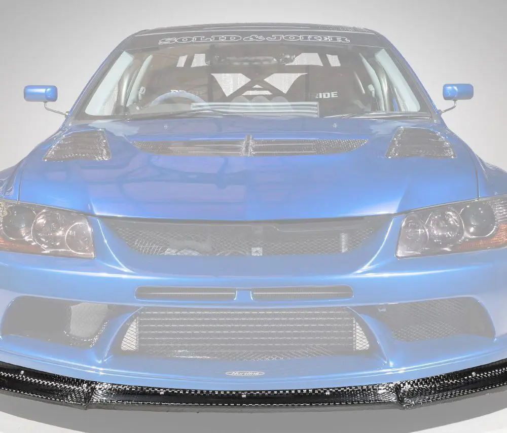 Solid & Joker Widebody 12k Carbon Lip for 2005-07 Mitsubishi Evo