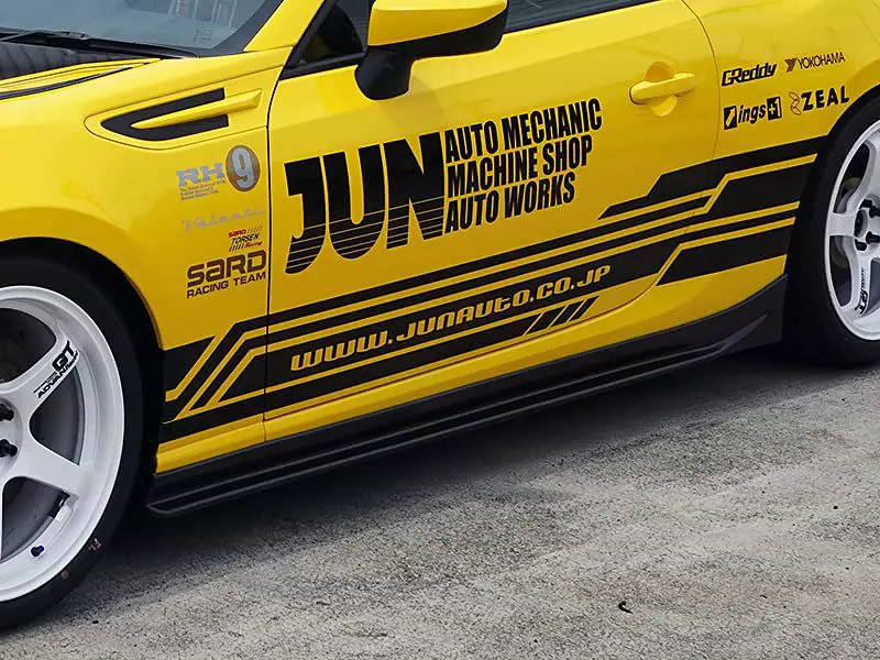 Jun Carbon Side Skirt Diffusers for 2012-19 Toyota 86/FR-S/Subaru