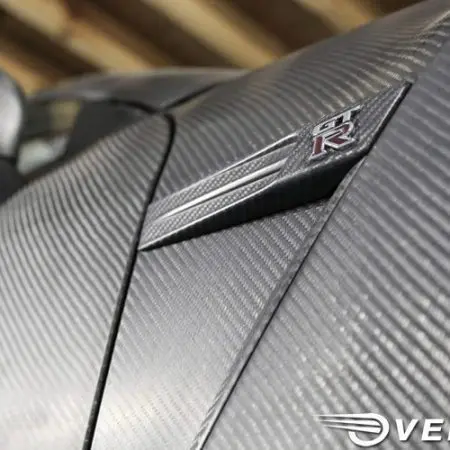 Overtake Dry Carbon Side Front Fender Emblem Set for 2009-19 Nissan GT-R [R35]