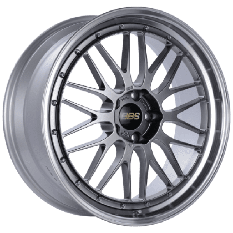 BBS RS-GT 19x9.5 5x112 ET38 Diamond Silver Center Diamond Cut Lip Wheel -82mm PFS/Clip Required main image 0