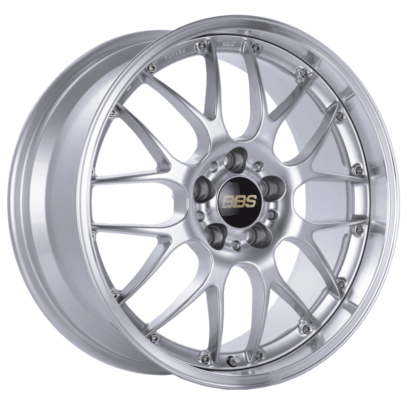 BBS RS-GT 19x10 5x120 ET25 Diamond Silver Center Diamond Cut Lip Wheel -82mm PFS/Clip Required main image 0