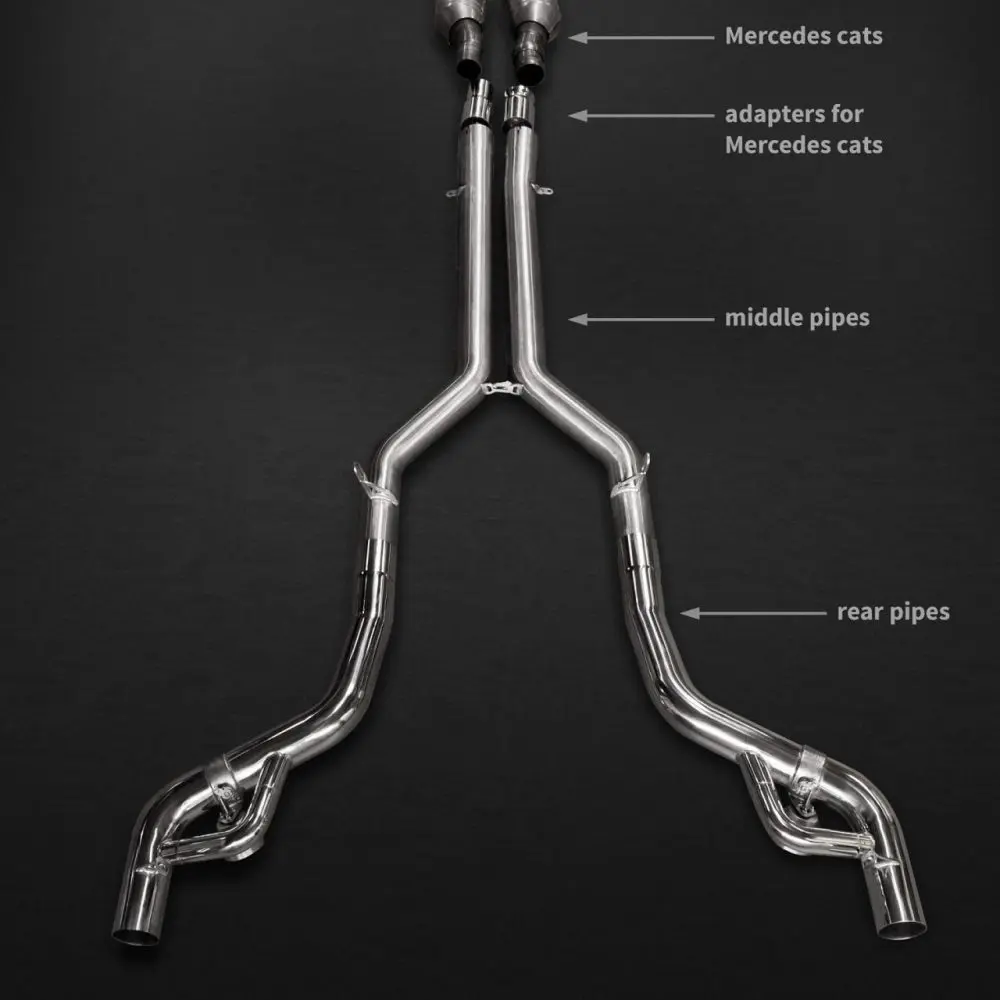 Capristo Valved Exhaust + Mid-Pipes (CES3) - Mercedes AMG C63 (W204)