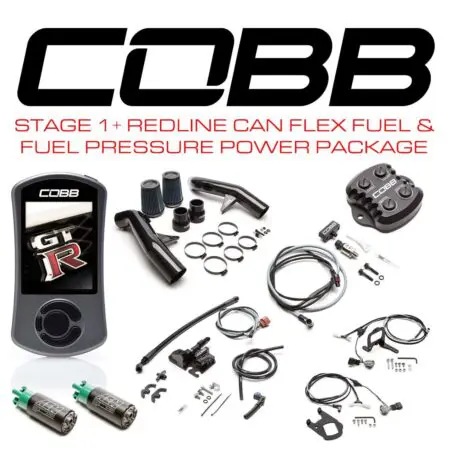 COBB Tuning Stage 1 Power Package w/ Redline Carbon Fiber Intake, CAN Flex Fuel & Fuel Pressure for R35 Nissan GT-R