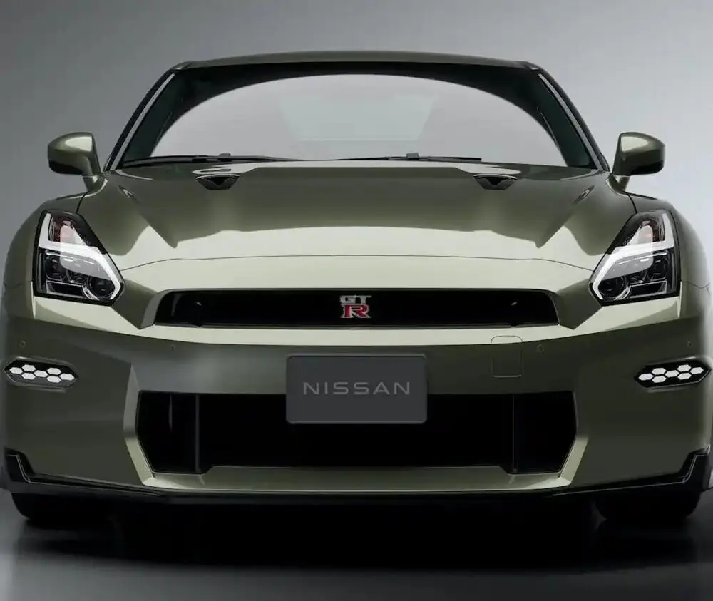 Nissan OEM Front-Bumper Top Outer Grille for R35 Nissan GT-R (2024+) Installed