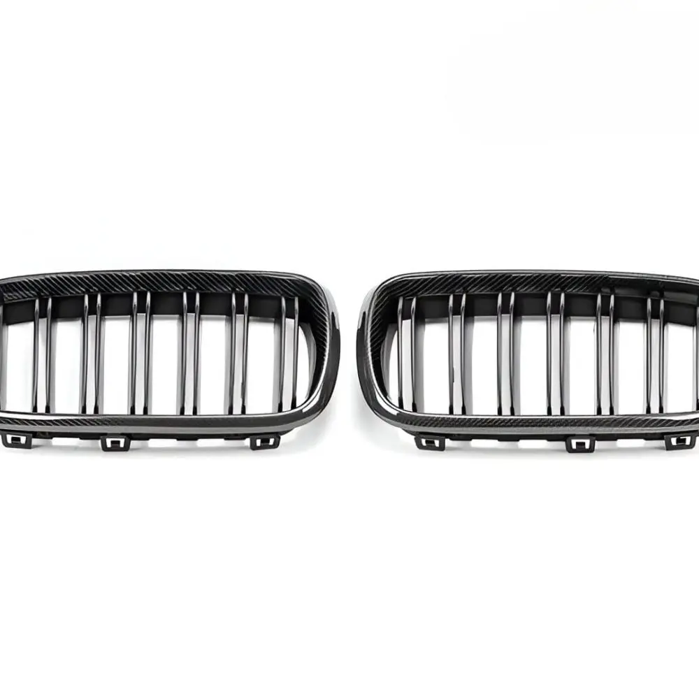 AutoTecknic Gloss Black Front Grille Set - E70 X5 / X5M | E71 X6 / X6M