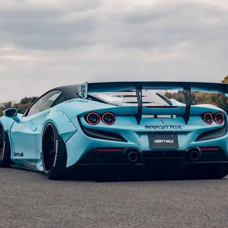 Liberty Walk LB-WORKS Rear Diffuser for Ferrari F8 Tributo