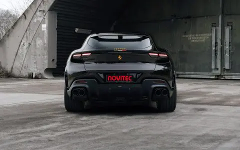 Nero NOVITEC Ferrari Purosangue With Heritage Gold Wheels Image 10