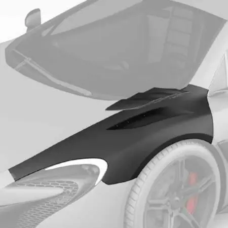 ZACOE Carbon Fiber Front Fender Set for McLaren 12C / 650S