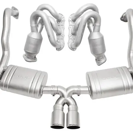 SOUL Performance Competition Package with Dual Wall Tips for 981 Porsche Boxster Spyder / Cayman GT4 [POR.GT4.COPKG.POT/POR.GT4.COPKG.BC]