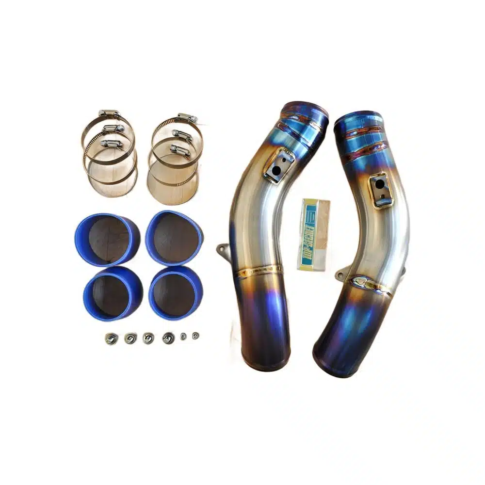 Top Secret Intercooler Titanium Hard Pipe 2-piece Version for 2009-19 R35 Nissan GT-R - Overview of Kit